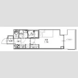 S-RESIDENCE江坂Lible【11階】の間取り