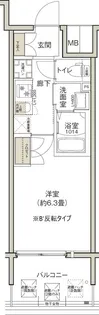 クレストコート靱公園【3階】の間取り