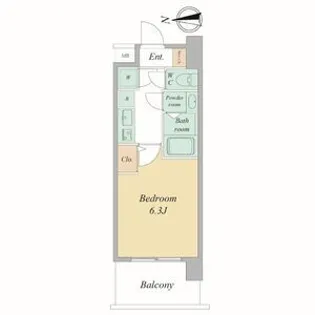 セレニテ梅田北アリエ壱番館【3階】の間取り