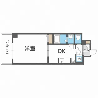 さんさん千林【7階】の間取り
