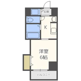 CITY SPIRE布施【5階】の間取り