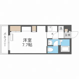 リブリ・シャルマン・パレス・吉野【2階】の間取り