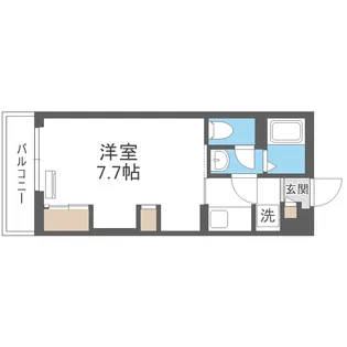 リブリ・シャルマン・パレス・吉野【1階】の間取り