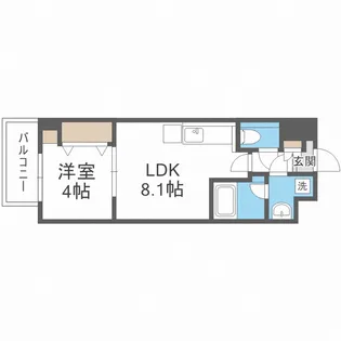 グランディア梅田ノース【1階】の間取り