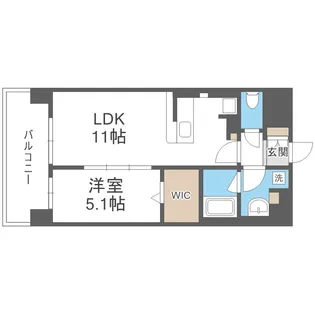 セイワパレス新大阪【9階】の間取り