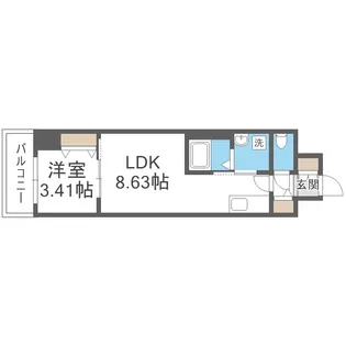 アーバンパーク新大阪【10階】の間取り