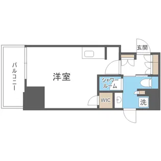 ザ・パークハビオ谷町六丁目クロス【6階】の間取り