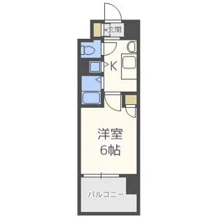 プレサンス難波元町【9階】の間取り
