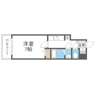 D.Clarest玉造【5階】の間取り