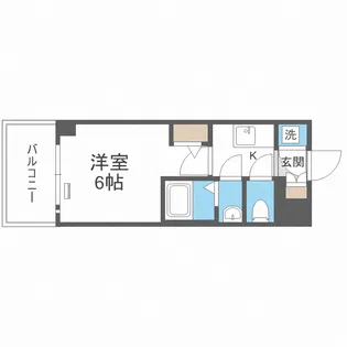 エスリード大阪ドームシティ【4階】の間取り