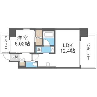 プレジオ森河内ASIAN【6階】の間取り