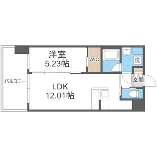 プレジオ玉造【2階】の間取り