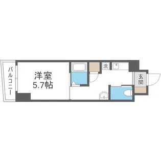 シャトー・デ・シリウス【5階】の間取り