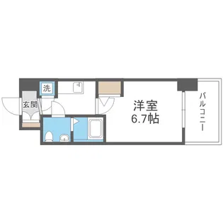 アドバンス新大阪ラシュレ【9階】の間取り