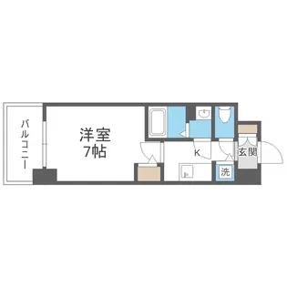 Alivis堺浜寺【5階】の間取り
