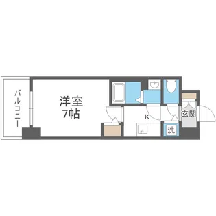 Alivis堺浜寺【2階】の間取り
