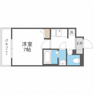 グランパシフィック新今里Ⅱ【3階】の間取り