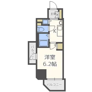 プレサンス心斎橋ルティア【10階】の間取り