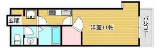 CITY SPIRE桜川Ⅱ【7階】の間取り