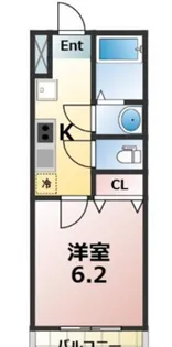 リバーブ西大宮【2階】の間取り