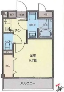 オーキッドコート【4階】の間取り