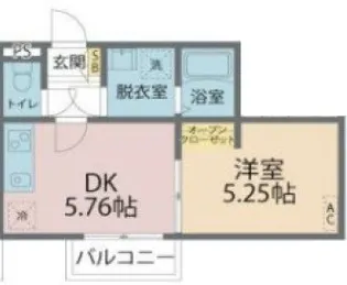 カインドネス北浦和【1階】の間取り