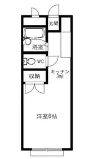 エステートピア大門【2階】の間取り