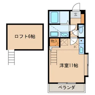 メゾンドグリュ【4階】の間取り