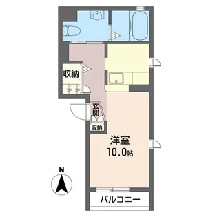 ソフィテル【2階】の間取り