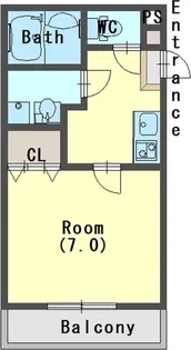 ジーメゾン西大宮【3階】の間取り