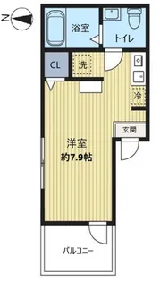 MELDIA大宮B【1階】の間取り