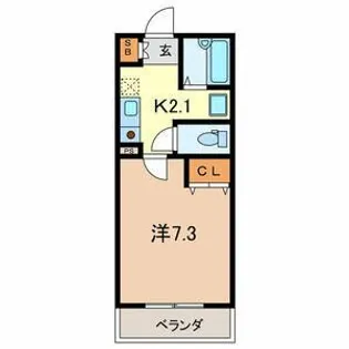 エスポア【2階】の間取り