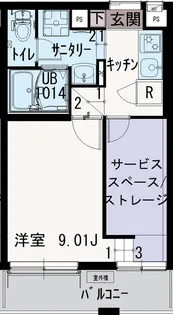 IXO上木崎【2階】の間取り