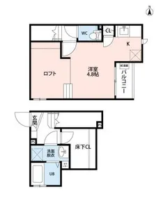 CB大宮カルム【2階】の間取り