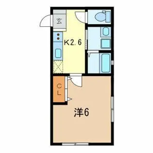 フォレスト根岸【1階】の間取り