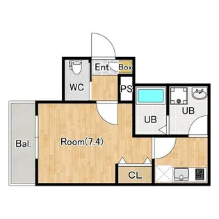ジーメゾン島町イゾラ【1階】の間取り