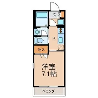 エクセルマンション【1階】の間取り