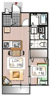 イーハトーヴ諏訪【1階】の間取り