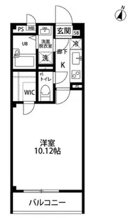 アンプルールフェールTHEEARTH【1階】の間取り
