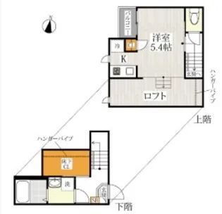 CB今羽ラヴィータ【1階】の間取り