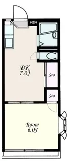 ドミール芝【1階】の間取り