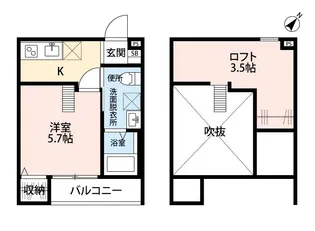 マクト北柏(マクトキタカシワ)【2階】の間取り