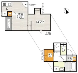 CB東大宮ライブリー【2階】の間取り