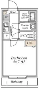 エフプレスト岸町【1階】の間取り