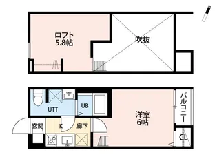 io LuCe (イオ・ルーチェ)【2階】の間取り