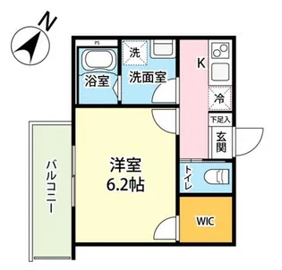 Cassolo北越谷Ⅱ【2階】の間取り