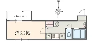 MELDIA南浦和Ⅱ【1階】の間取り