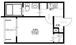 メルディア上小町【3階】の間取り