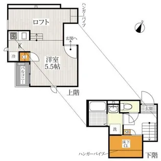 CB与野本町ストリア【2階】の間取り