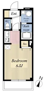 ル アンビシャス【1階】の間取り